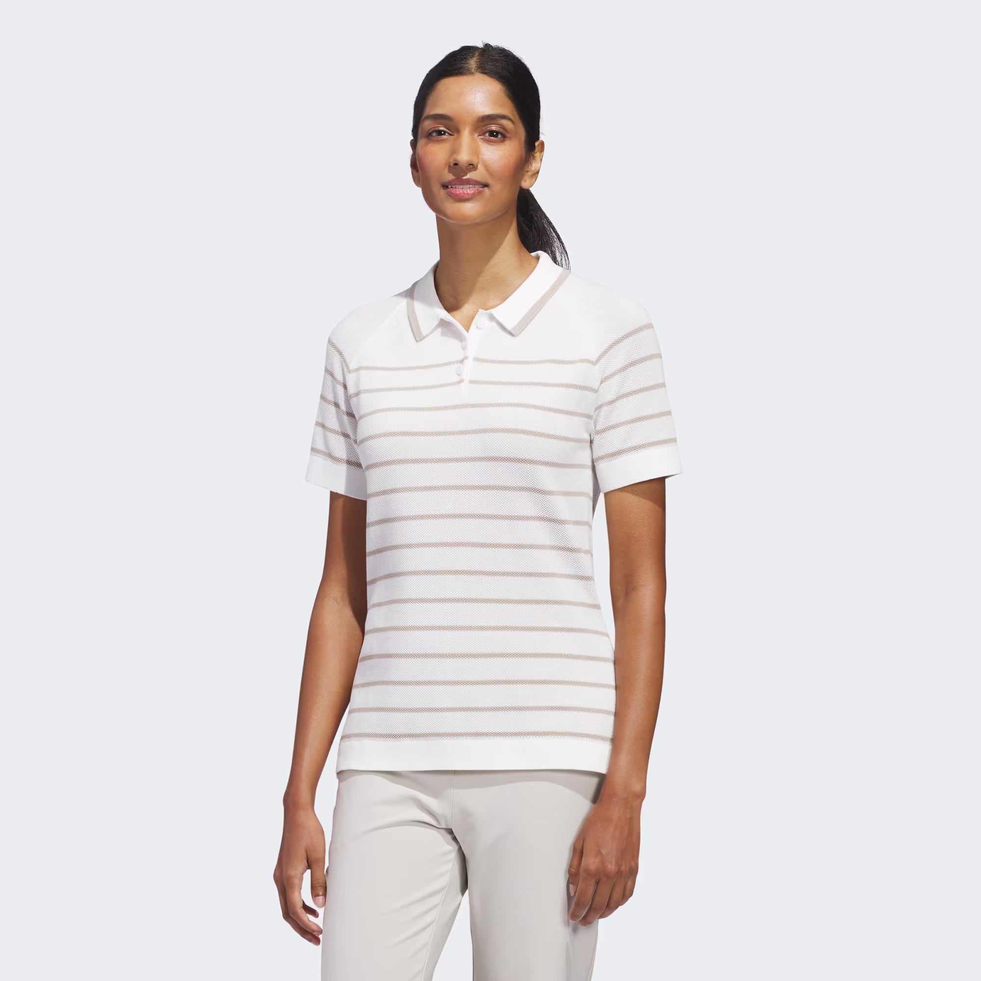 Adidas Polo de golf Maille rayé Ultimate365+