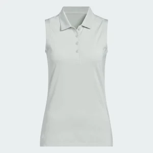 Adidas polo femme ultimate solid sans manche wonder silver