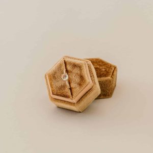 Bague or blanc – Cristal de roche