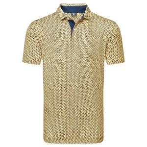 Footjoy polo en fil d'écosse imprimé Citrus Taxi Marine