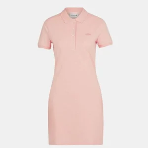 Lacoste robe piqué rose